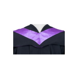 訂印恆生大學學士決策科學學院畢業袍  黑色正方畢業帽 紫色帽穗v領披肩 學士畢業袍工廠 恆大 畢業袍 DA185 訂印恆生大學學士決策科學學院畢業袍  黑色正方畢業帽 紫色帽穗v領披肩 學士畢業袍工廠 恆大 畢業袍 DA185